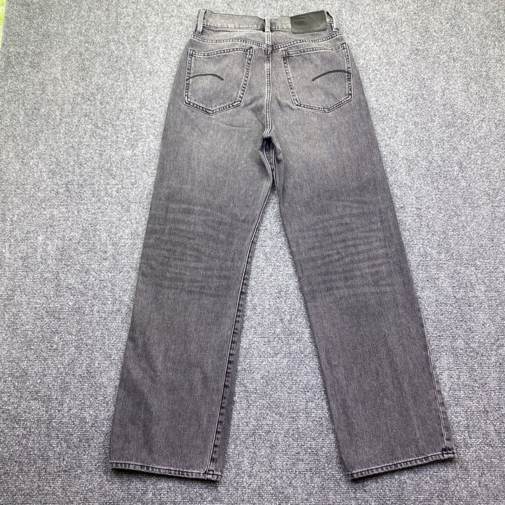 G-Star Raw Tedie Ultra High Straight Jeans Grey Faded Black Sz 26 Grunge Western - Picture 8 of 13